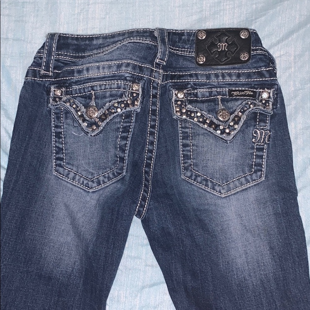 Girls Miss Me Boot Cut Jeans Size 16